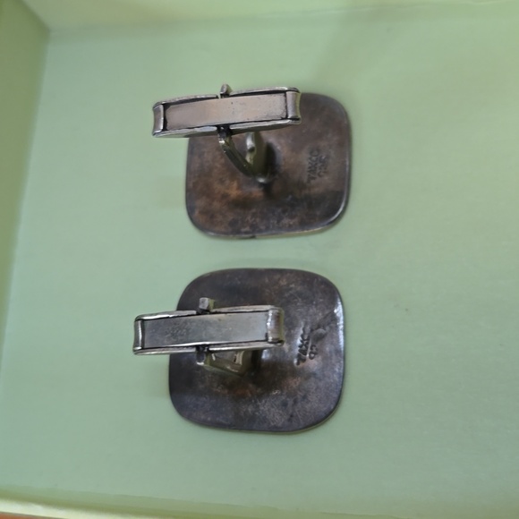 Vintage Sterling Taxco Casandros Cufflinks with Abstract Aztec Bird Design - Picture 13 of 13